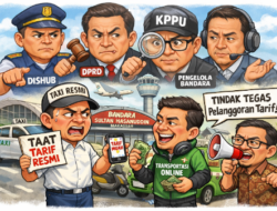Diduga Transportasi Online di Bandara Sultan Hasanuddin Makassar Langgar Tarif Pergub