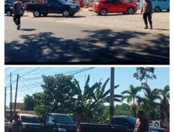Polsek Bantimurung Mengurai dan megatur  Kemacetan,Akibat antrian BBM Di Spbu