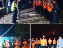 Polsek Tompobulu Polres Maros Turun Langsung Penanganan Kebakaran Gunung Bulu Saukang, 68 Pendaki Dievakuasi Selamat