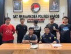 Maros Ungkap Peredaran Sabu, 90 Paket Narkoba DiPolresamankan