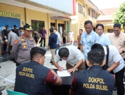Ratusan Personel Polres Maros Ikuti Gaktibplin dan Pemeriksaan Urine oleh Propam Polda Sulsel