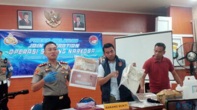 Polres Maros Gagalkan Peredaran Narkoba Ratusan Gram Sabu Dan Likuid Sintetis